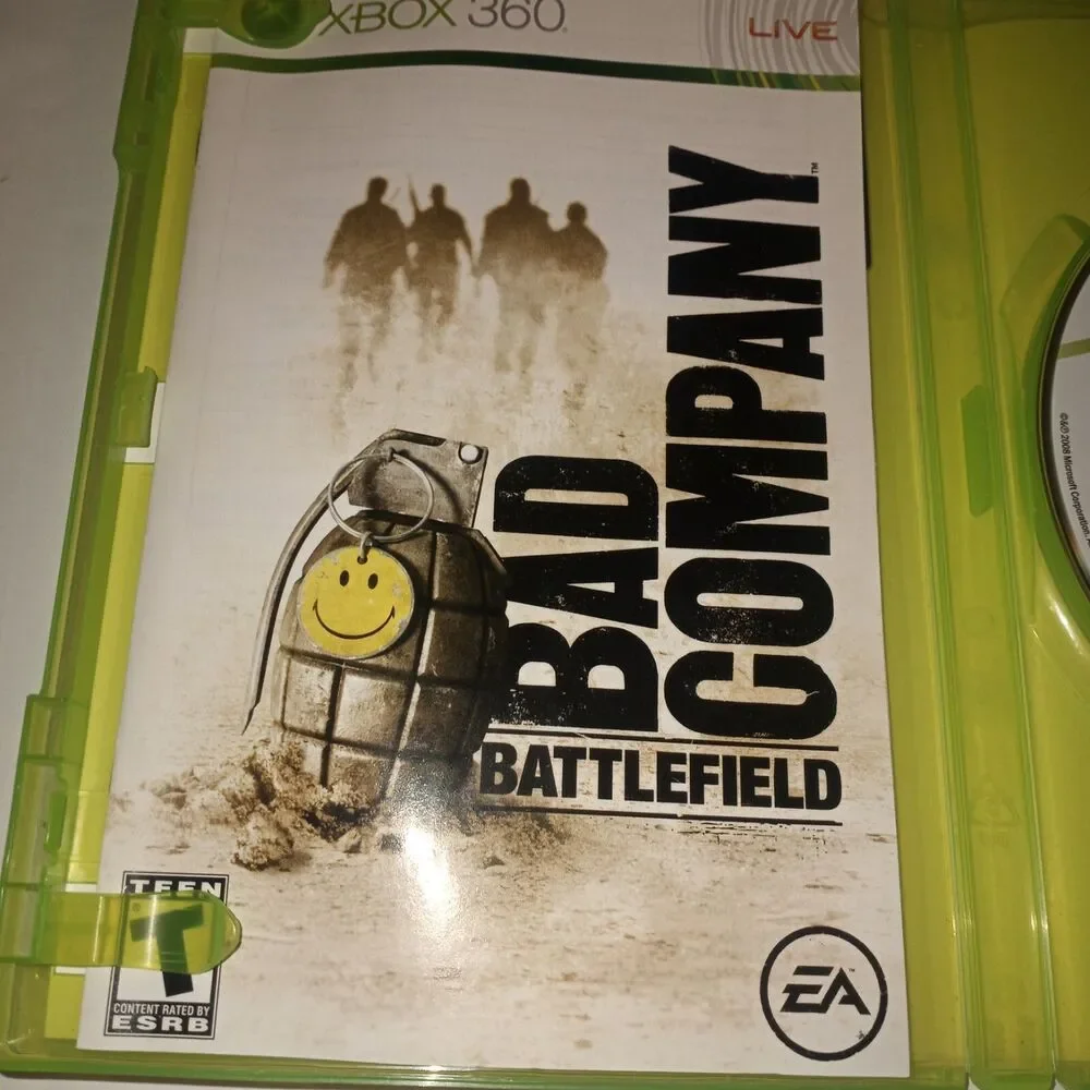 Battlefield: Bad Company and Battlefield Hardline (Microsoft Xbox 360, 2008)